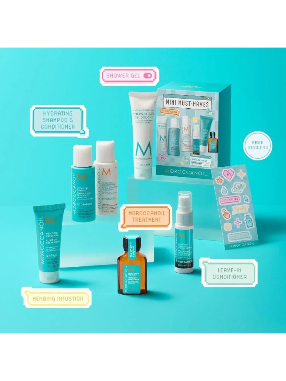 Deluxe Mini Sampler Set of Must-Have Hair Care Essentials for Healthy Locks